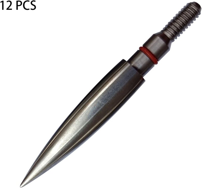 Wdfhudj Stainless Steel Archery Field Points,9/32″ 19/64″ 5/16″ 11/32″ Diameter 100/125/150/175/200/250/300 Grains,Screw in Archery Field Tips(1 Dozen 12PCS) - Image 4